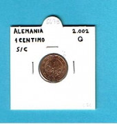 Alemania 1 Euro Cent 2.002 G Cobre Acero KM#207 SC