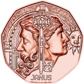 Austria 2.021 5€ Cobre "JANUS" SC