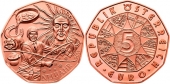 Austria 5 Euros 2.014 Cobre "Neujahr" SC