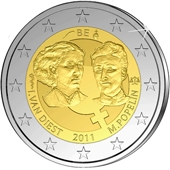 Bélgica 2€ 2.011 Bimetálica "Women´s Day" SC