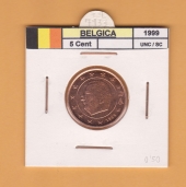 Bélgica 5 Euro Cents 1.999 SC