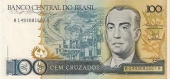 Brasil 100 Cruzados 1.986-88 KM#211 SC