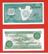 Burundi 10 Francos 5-2-2.005 KM#33 SC