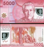 Chile 5.000 Pesos 2.009 SC