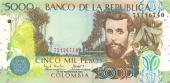 Colombia 5.000 Pesos 20-2-2.004 KM#452 SC