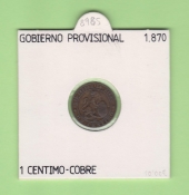 España 1 Céntimo 1.870 Cobre KM#660(Y51) EBC