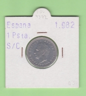 España 1 Peseta 1.982 Aluminio KM#821 SC