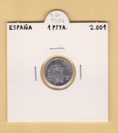 España 1 Peseta 2.001 Aluminio KM#832 SC