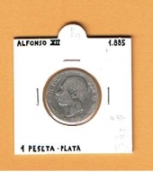 España 1 Peseta1.885 Plata KM#686(Y-B76) MBC-