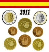España 2.011 Tira 8 monedas SC