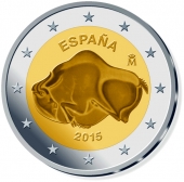 España 2 Euros 2.015 "Cuevas de ALTAMIRA" SC