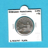 España 2 Pesetas 1.870#75 Plata KM#654(Y59) MBC