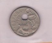 España 50 Céntimos 1.949#56 Cu Ni KM#777 MBC+ Error