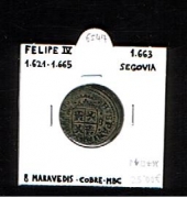 Felipe IV 8 Maravedis 1.663 Cobre MBC