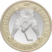 Finlandia 5€ 2.012 Bimetálica "Mundial de Hockey" SC