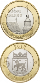 Finlandia 5€ 2.013 Bimetálica "Tavastia" SC