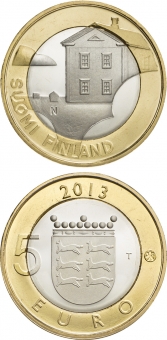 Finlandia 5€ 2.013 Bimetálica "Ostrobothnian" SC