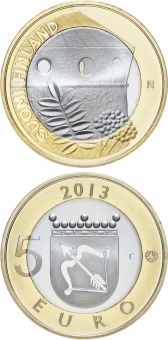Finlandia 5€ 2.013 Bimetálica "Savonia" SC