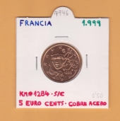 Francia 0,05 €uro  1.999  SC