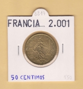 Francia 0,50 €uro  2.001  SC