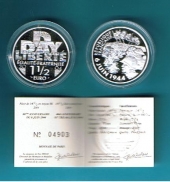 Francia 1 1/2€uros 2.004 Plata Proof SC