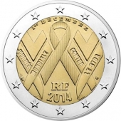 Francia 2€ 2.014 Bimetálica "SIDA" SC