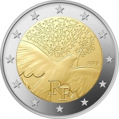 Francia 2€ 2.015 Bimetálica "Paz en Europa" SC