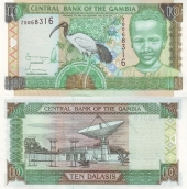 Gambia 10 Dalasis ND(2001-2005) KM#21C SC