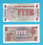 Gran Bretaña 5 New Pence 1.972 KM#44 SC