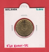 Holanda 0,20 Euro 2.000 SC