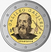 Italia 2€ 2.014 Bimetálica "Galileo Galilei" SC