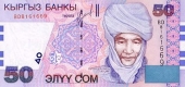 Kyrgyzstan 50 Som 2.002 KM#20 SC