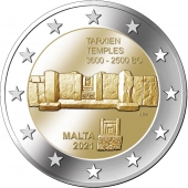 Malta 2€  2.021 "Templos de Tarxien" SC