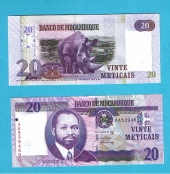 Mozambique 20 Meticais 16-6-2.006 SC