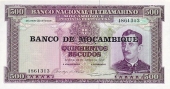Mozambique 500 Escudos 22-3-1.967 KM#118 SC