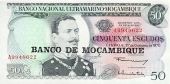 Mozambique 50 Escudos 27-10-1.970 KM#116 SC