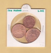 San Marino 0,01+0,02+0,05€ 2.006 SC
